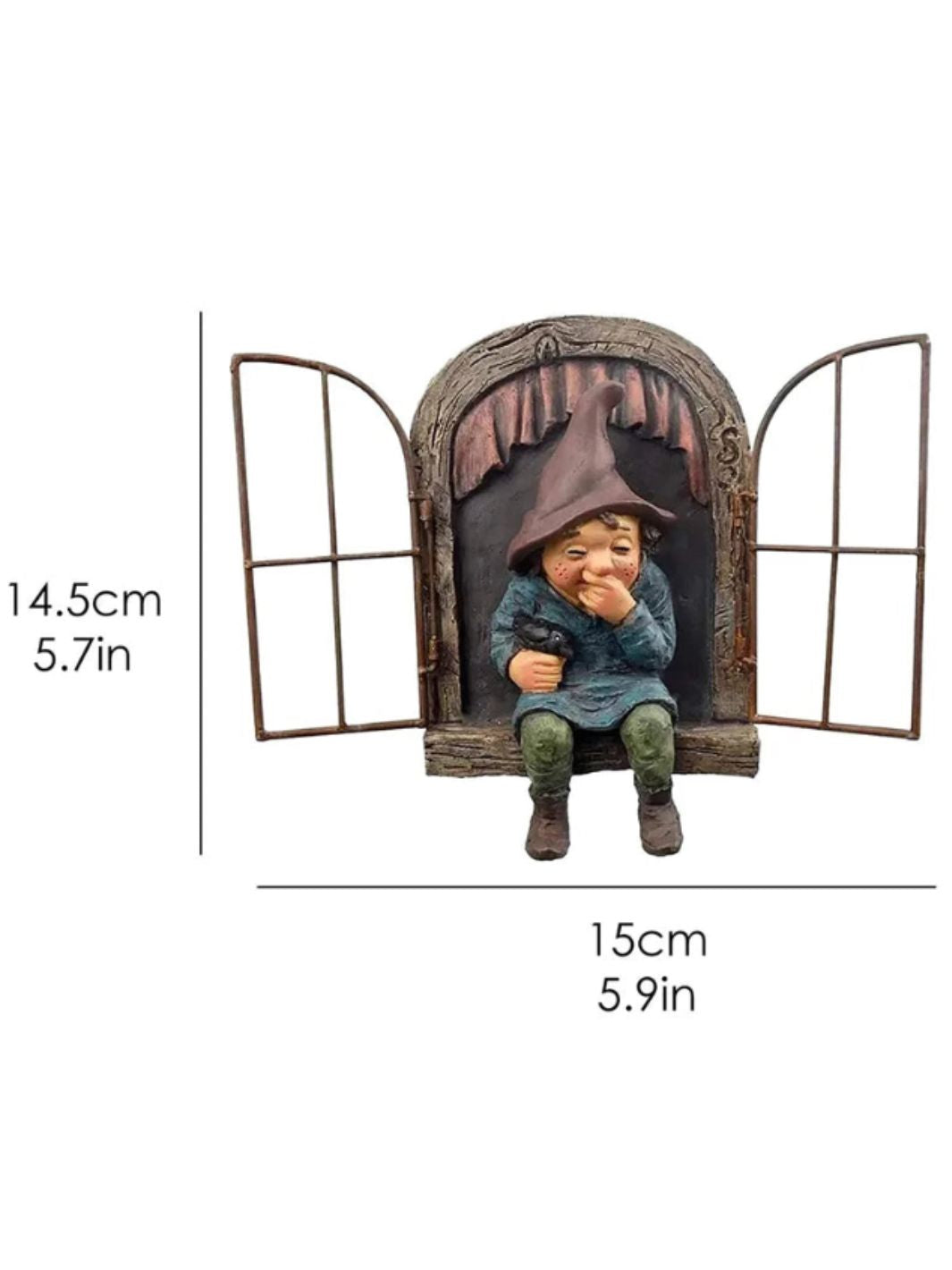 Nain De Jardin | Jeune Garçon A Chapeau