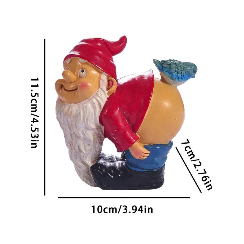 Nain De Jardin Qui Montre Ses Fesses