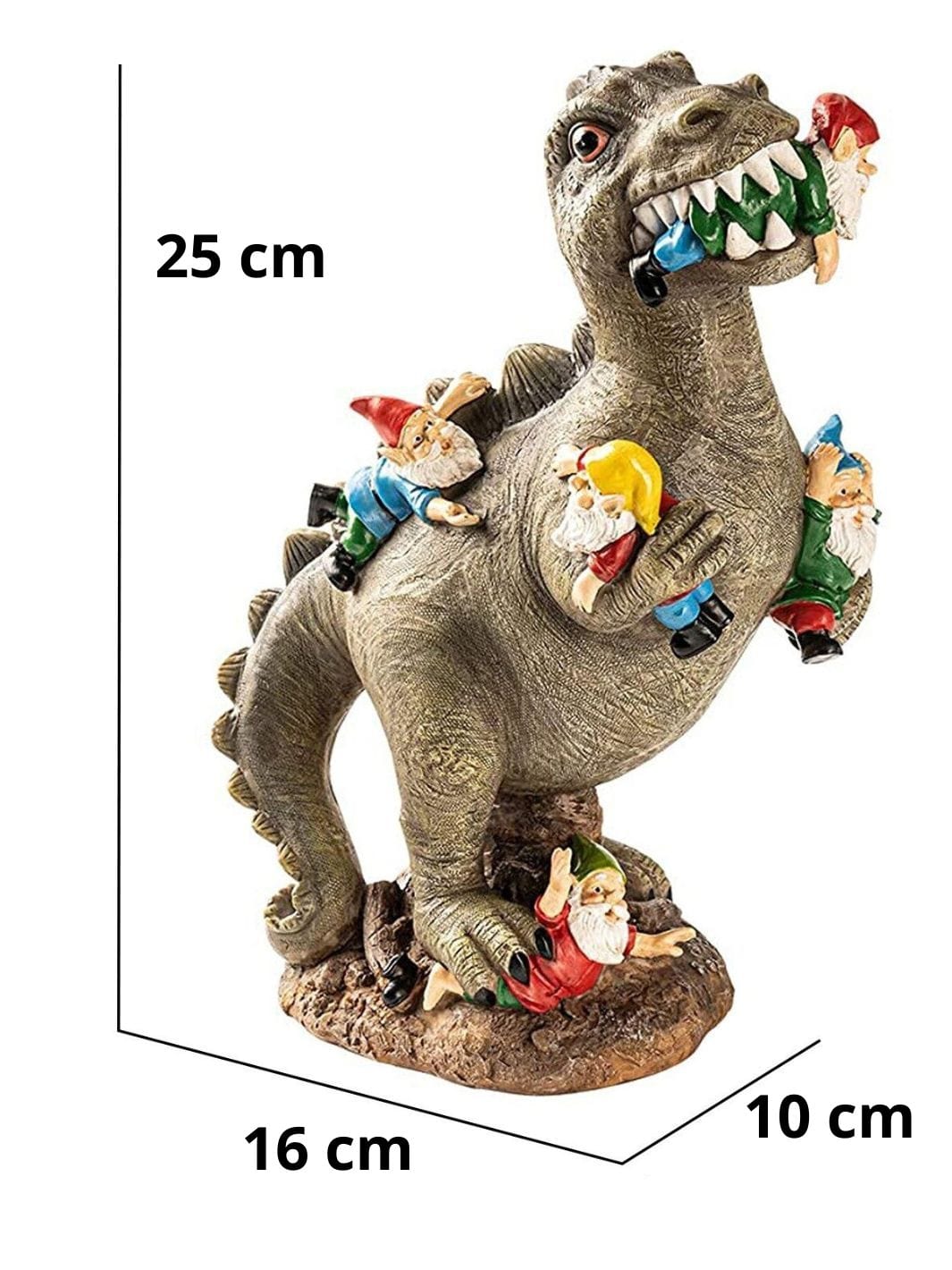 25x16x10cm Nain De Jardin | Le Dinosaure