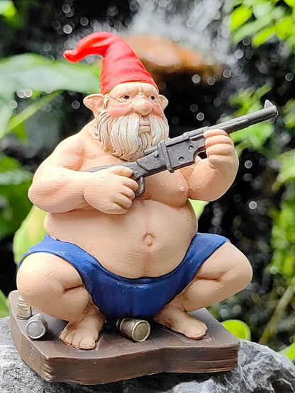 Gros Nain De Jardin | Avec un Fusil
