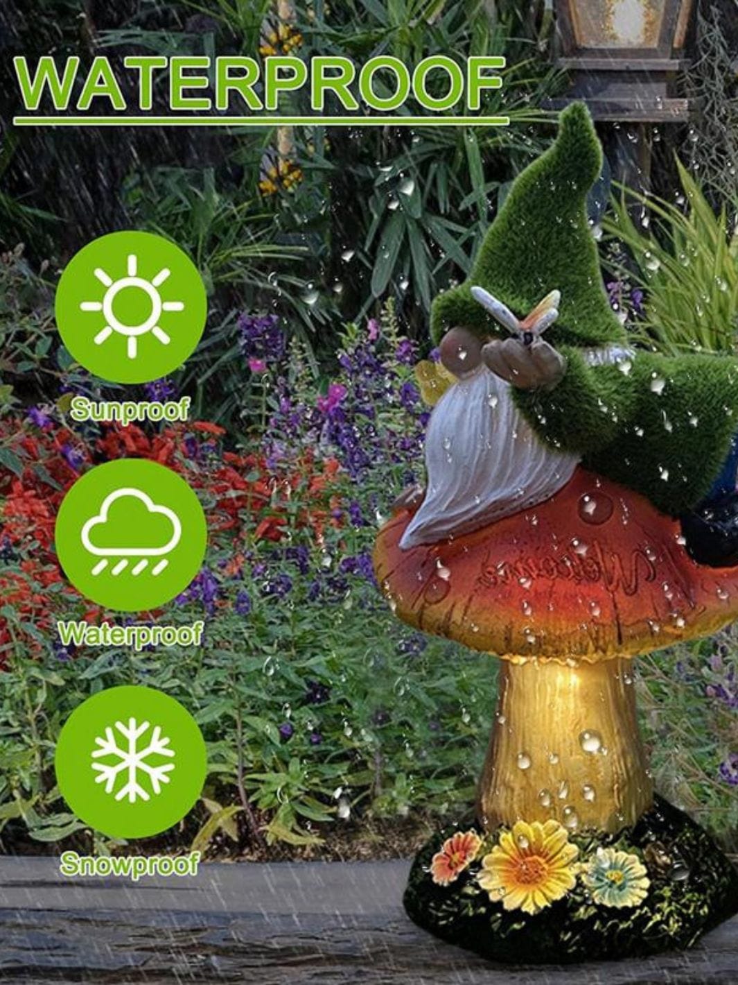 Acheter ICI statue nain de jardin avec champignons Acheter ICI statue nain de jardin avec champignons
