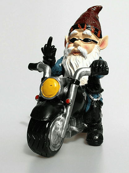 Nain De Jardin | Doigt D'honneur A Moto