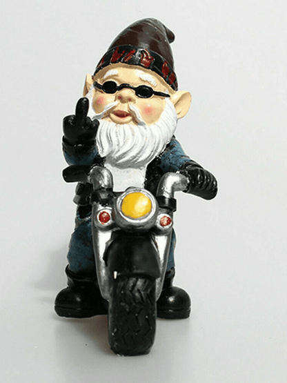 Nain De Jardin | Doigt D'honneur A Moto
