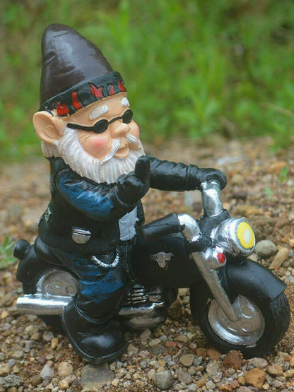 Nain De Jardin | Doigt D'honneur A Moto