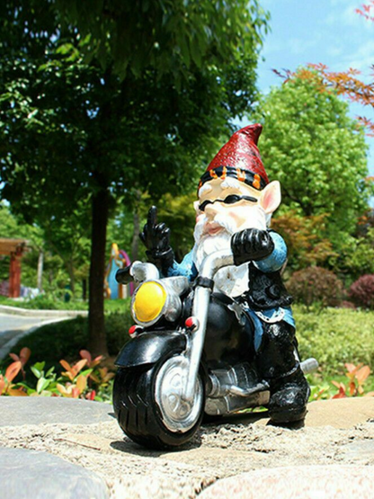 Nain De Jardin | Doigt D'honneur A Moto