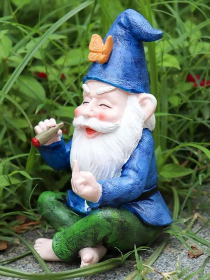 Nain De Jardin | Doigt D'honneur qui Fume un Joint