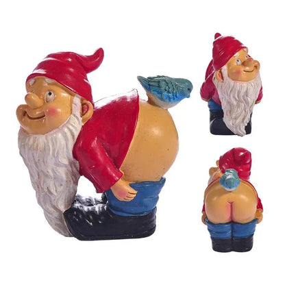 Nain De Jardin Qui Montre Ses Fesses