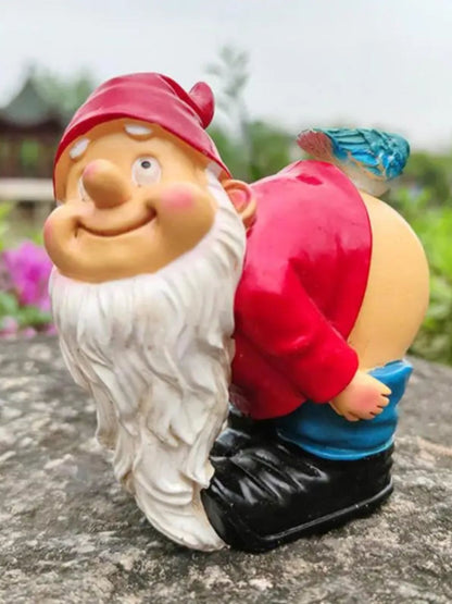 Nain De Jardin Qui Montre Ses Fesses