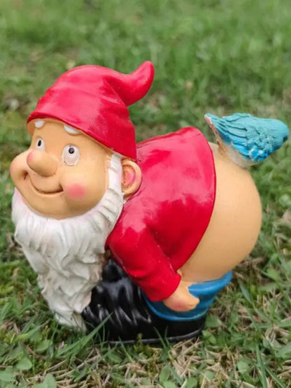 Nain De Jardin Qui Montre Ses Fesses
