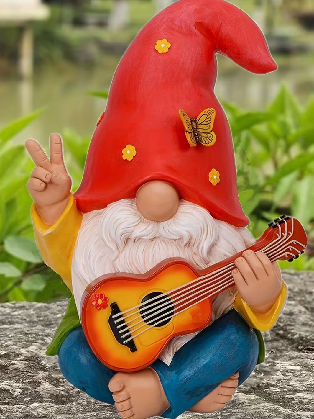 nain de jardin guitariste