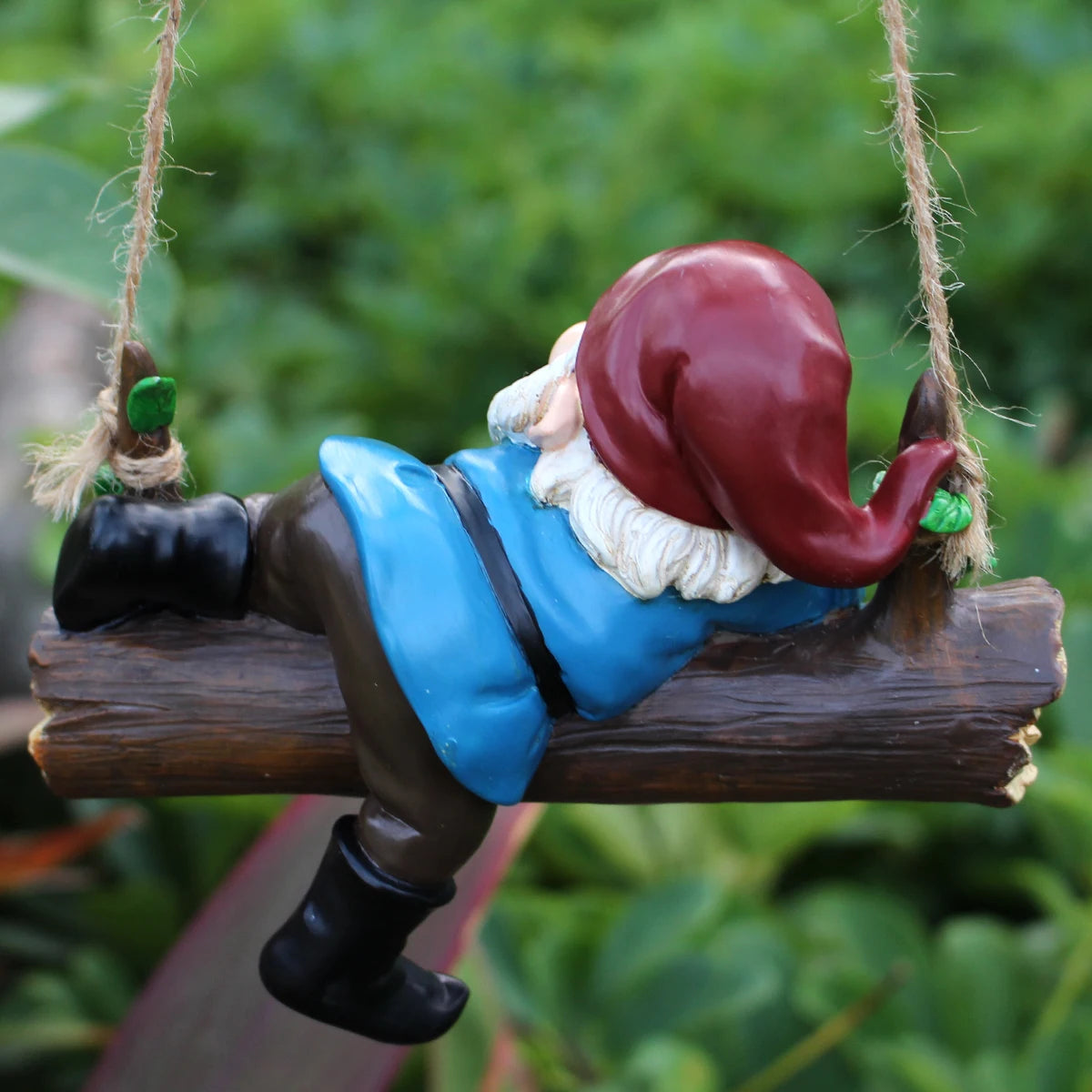 nain de jardin heureux bonnet