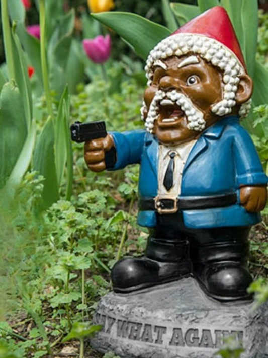 nain de jardin noir