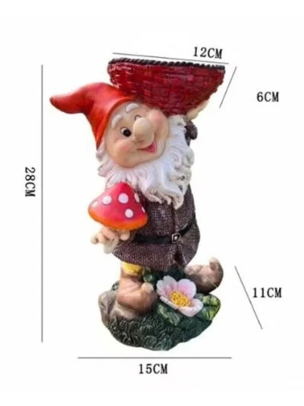 nain de jardin pot de fleurs 1