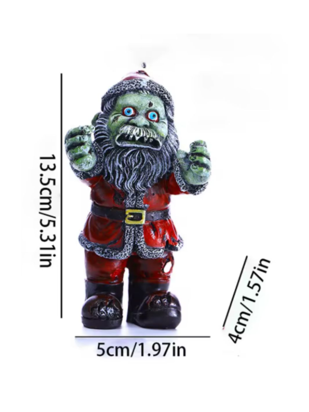 nain de jardin rigolo pere noel zombie 1